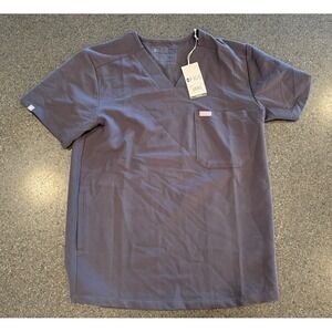 NEW Figs Gray Womens Scrub Top Size‎ XS